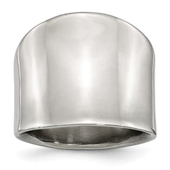 Sophia Jewelers Stainless Steel Polished Band Elegant Unisex Ring