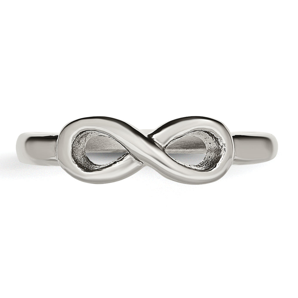Infinity Symbol Ring in Stainless Steel, 5mm