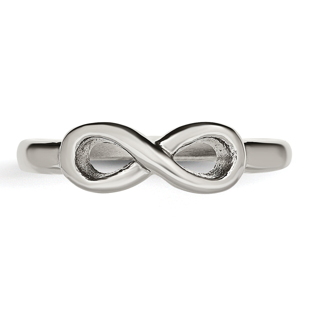 Infinity Symbol Ring in Stainless Steel, 5mm