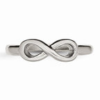 Sophia Jewelers Stainless Steel Polished Infinity Ring Elegant and Unisex