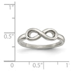 Stainless Steel Polished Infinity Symbol Ring