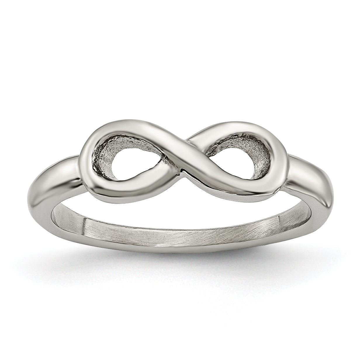 Stainless Steel Polished Infinity Symbol Ring Main image