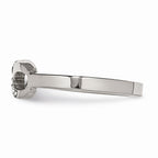 Stainless Steel Infinity CZ Ring with Polished Finish Elegant and Timeless