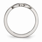 Sophia Jewelers Polished Stainless Steel Infinity Ring Ã¢â¬â Modern Elegance