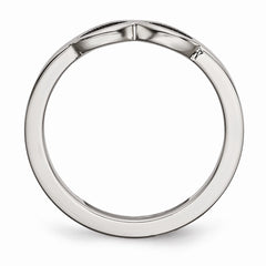 Sophia Jewelers Polished Stainless Steel Infinity Ring Ã¢â¬â Modern Elegance