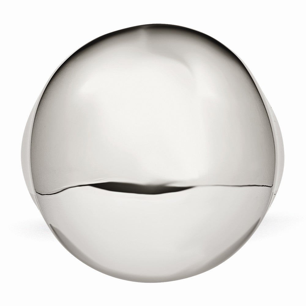 Sophia Jewelers Stainless Steel Polished Signet Ring Engravable 15mm - 5 - 5