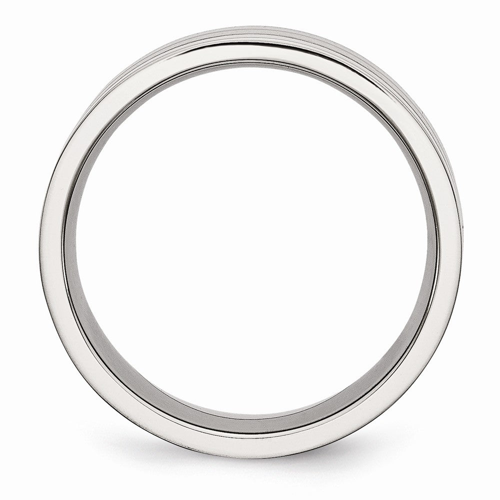 Sophia Jewelers 8mm Stainless Steel Comfort Fit Engravable Wedding Band Secondary image