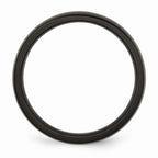 Sophia Jewelers Stainless Steel Black IP-Plated Polished Engravable Wedding Band