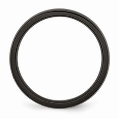 Sophia Jewelers Stainless Steel Black IP-Plated Polished Engravable Wedding Band