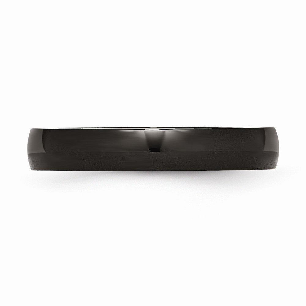 Sophia Jewelers Stainless Steel Black IP-Plated Polished Engravable Wedding Band