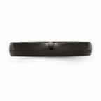Sophia Jewelers Stainless Steel Black IP-Plated Polished Engravable Wedding Band