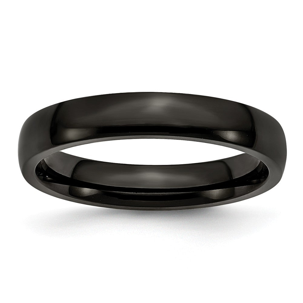 Sophia Jewelers Stainless Steel Black IP-Plated Polished Engravable Wedding Band Main image