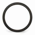 Black IP-Plated Wedding Band in Stainless Steel, 5mm