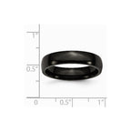 Stainless Steel 5mm Black IP-plated Polished Band