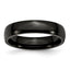 Black IP-Plated Wedding Band in Stainless Steel, 5mm