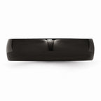 Sophia Jewelers 6mm Black IP-Plated Stainless Steel Engravable Wedding Band