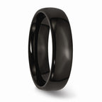 Sophia Jewelers 6mm Black IP-Plated Stainless Steel Engravable Wedding Band