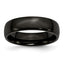 Sophia Jewelers 6mm Black IP-Plated Stainless Steel Engravable Wedding Band