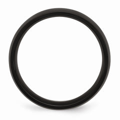 Sophia Jewelers Black IP-Plated Stainless Steel Engravable Wedding Band