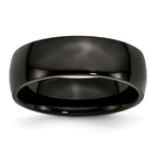 Sophia Jewelers Black IP-Plated Stainless Steel Engravable Wedding Band