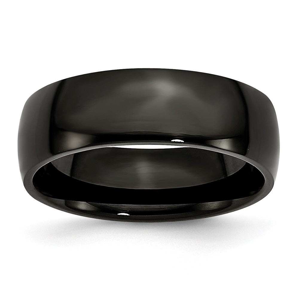Sophia Jewelers Black IP-Plated Stainless Steel Engravable Wedding Band