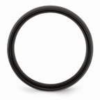 Black IP-Plated Wedding Band in Stainless Steel, 8mm