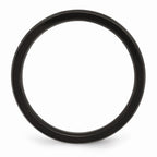 Stainless Steel Black IP-Plated 4mm Engravable Wedding Band