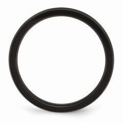 Stainless Steel Black IP-Plated 4mm Engravable Wedding Band