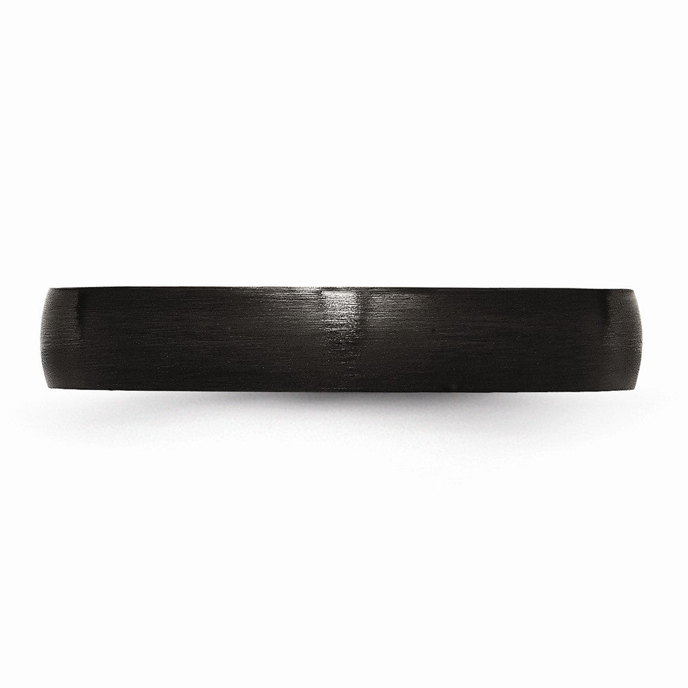 Stainless Steel Black IP-Plated 4mm Engravable Wedding Band