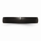 Stainless Steel Black IP-Plated 4mm Engravable Wedding Band
