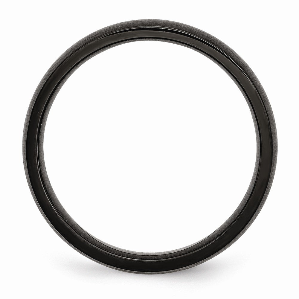 Sophia Jewelers Black IP-Plated Stainless Steel Engravable Wedding Band