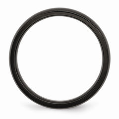 Sophia Jewelers Black IP-Plated Stainless Steel Engravable Wedding Band