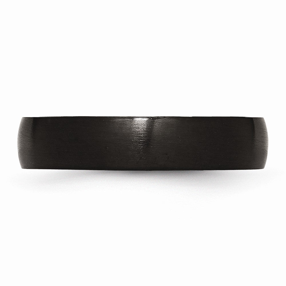 Sophia Jewelers Black IP-Plated Stainless Steel Engravable Wedding Band