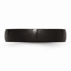Sophia Jewelers Black IP-Plated Stainless Steel Engravable Wedding Band