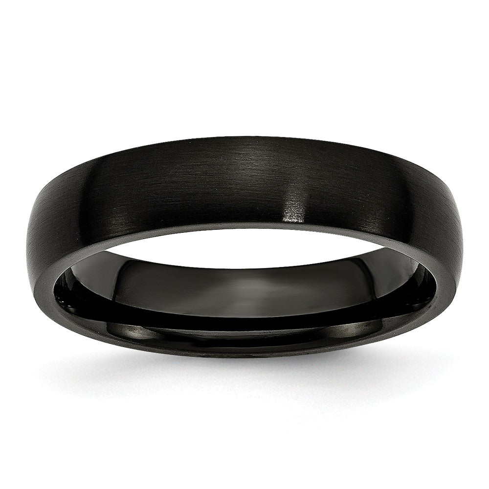 Sophia Jewelers Black IP-Plated Stainless Steel Engravable Wedding Band Main image