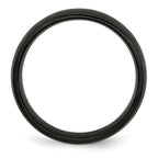 Black IP Brushed Wedding Band in Stainless Steel, 7mm