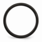 Stainless Steel Black IP-Plated 8mm Engravable Brushed Wedding Band