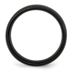 Beveled Edge Comfort-Fit Wedding Band in Stainless Steel, 8mm