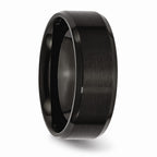 Beveled Edge Comfort-Fit Wedding Band in Stainless Steel, 8mm