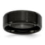 Beveled Edge Comfort-Fit Wedding Band in Stainless Steel, 8mm