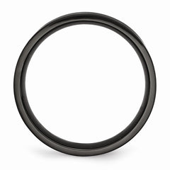 Sophia Jewelers Stainless Steel Black IP-Plated Engravable Wedding Band