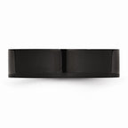 Black IP-Plated Wedding Band in Stainless Steel, 6mm