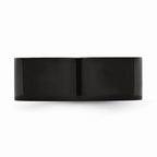 Sophia Jewelers Stainless Steel Black IP Wedding Band Engravable Polished Finish