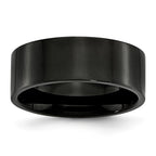 Sophia Jewelers Stainless Steel Black IP Wedding Band Engravable Polished Finish