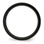 Black IP-Plated Wedding Band in Stainless Steel, 5mm