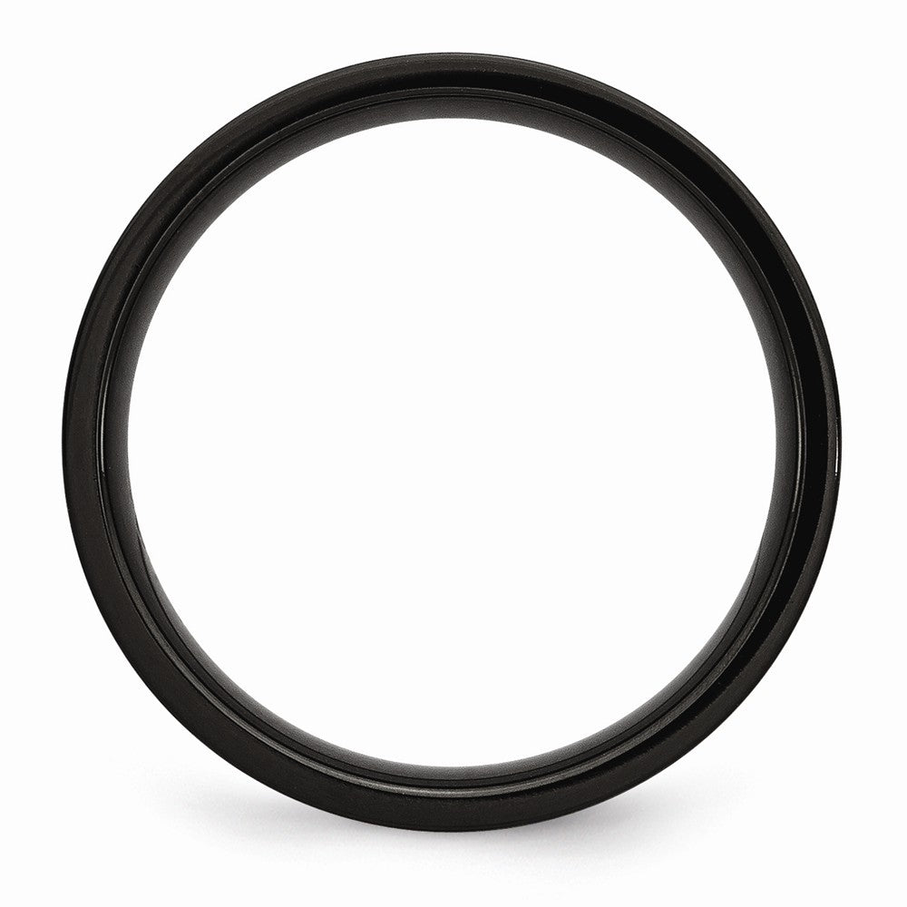 Sophia Jewelers Stainless Steel Black Brushed Engravable Wedding Band