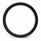Sophia Jewelers Stainless Steel Black Brushed Engravable Wedding Band
