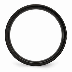 Sophia Jewelers Stainless Steel Black Brushed Engravable Wedding Band