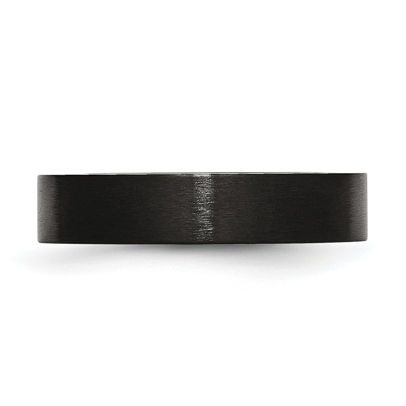 Black IP-Plated Wedding Band in Stainless Steel, 5mm