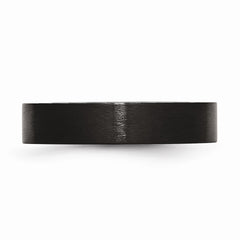Sophia Jewelers Stainless Steel Black Brushed Engravable Wedding Band